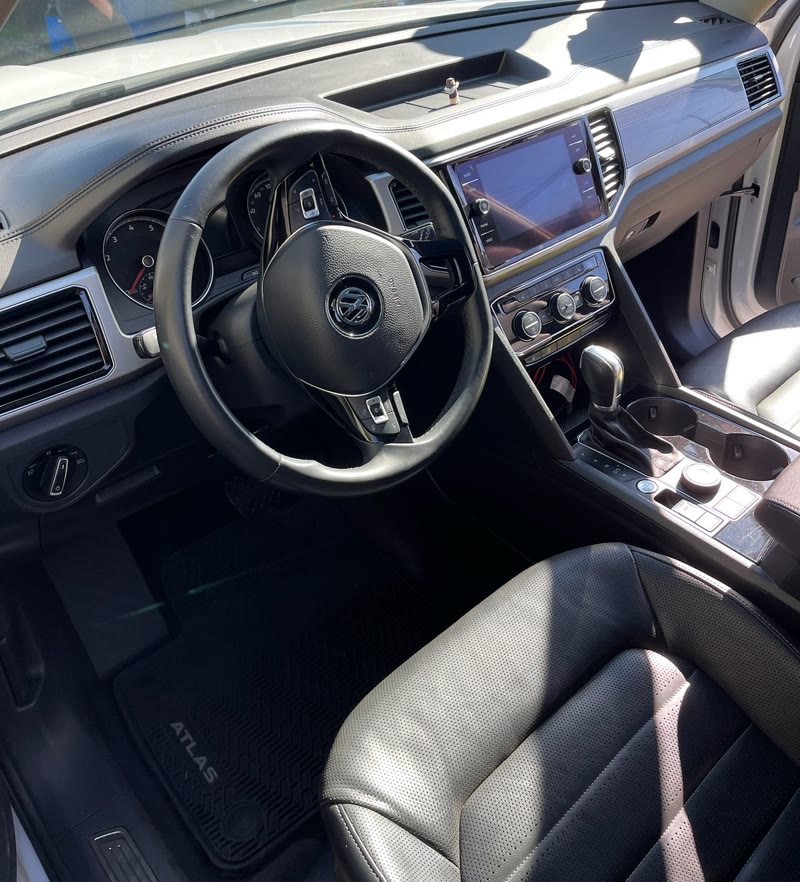 Clean car interior